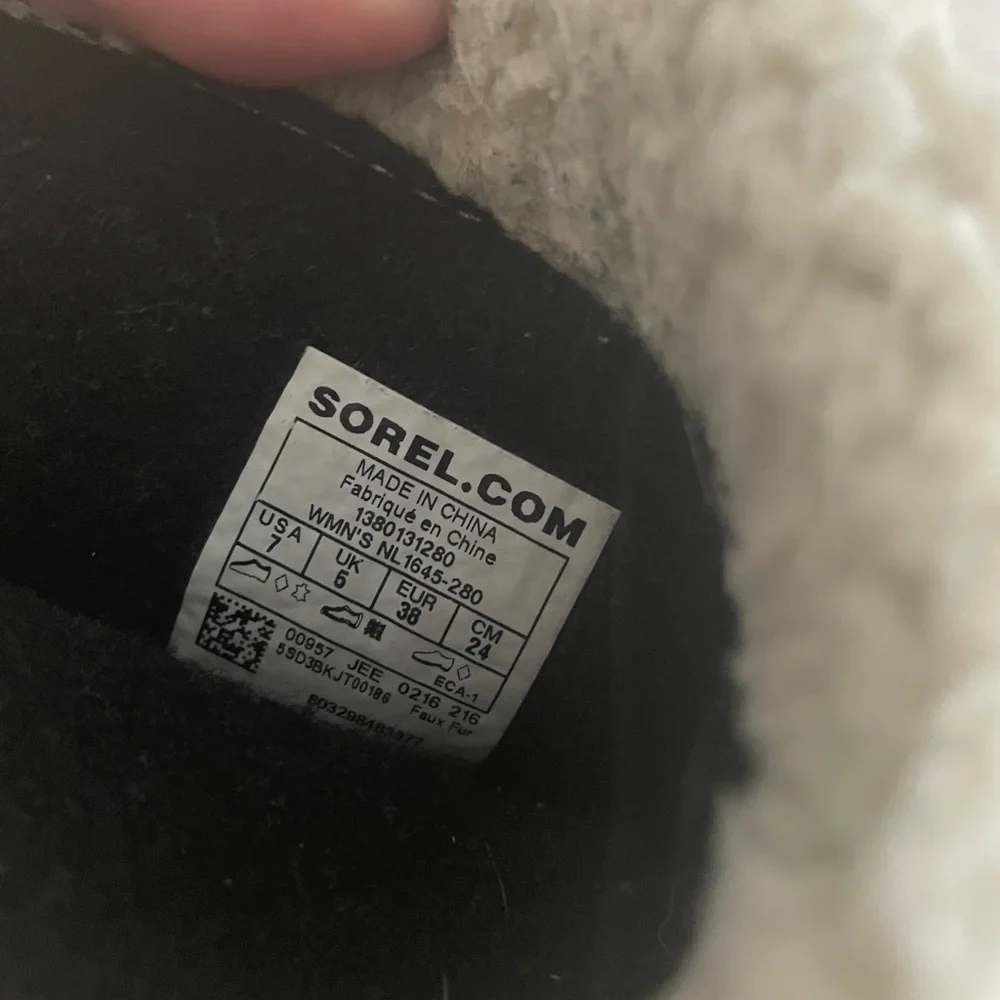 SOREL Beige Winter Boots Sz 7 - Picture 4 of 5